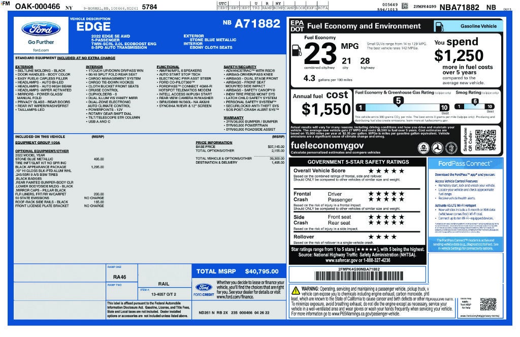 2022 Ford Edge SE