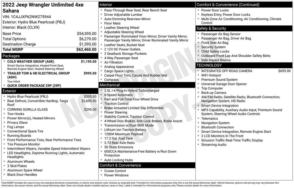 2022 Jeep Wrangler Unlimited Sahara 4xe