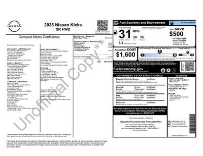 2026 Nissan Kicks SR