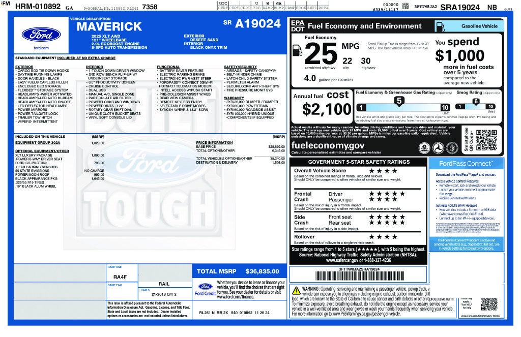 2025 Ford Maverick XLT