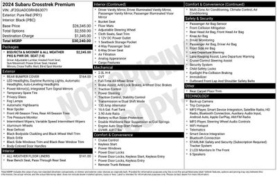 2024 Subaru Crosstrek Premium