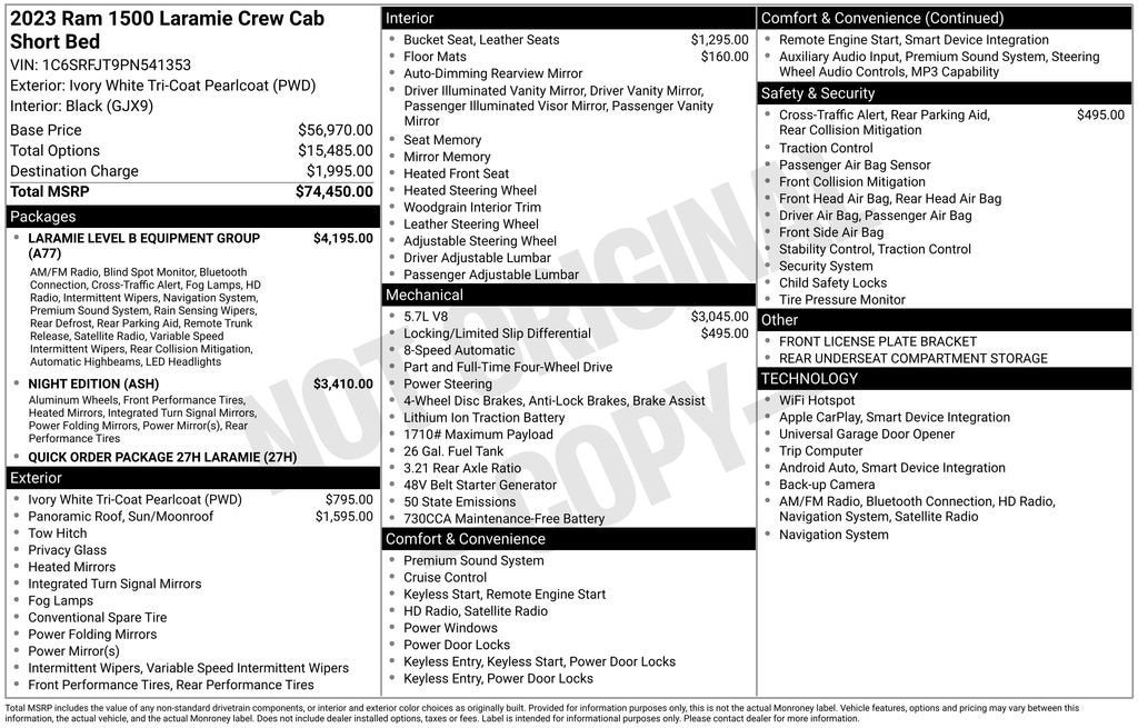 2023 RAM 1500 Laramie