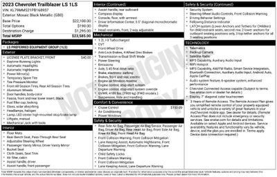 2023 Chevrolet Trailblazer Base