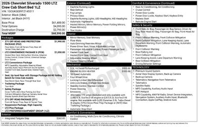 2026 Chevrolet Silverado 1500 LTZ