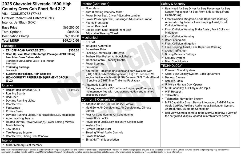 2025 Chevrolet Silverado 1500 High Country