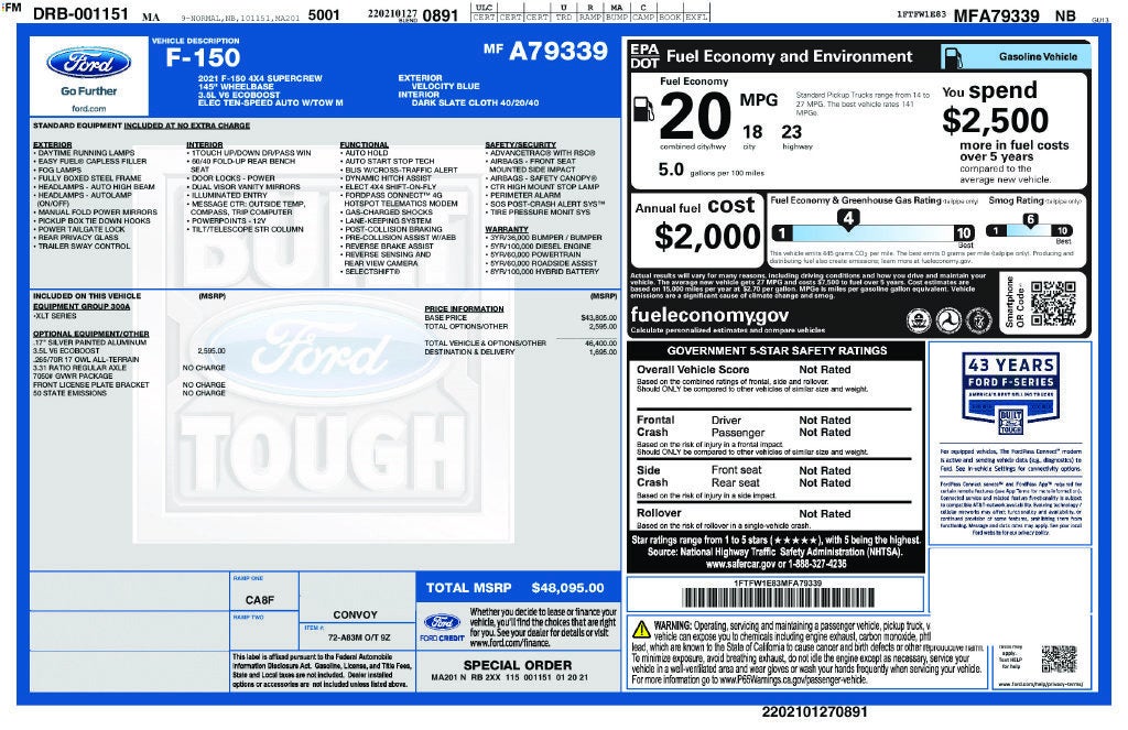 2021 Ford F-150 XL